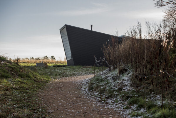 The HideAway cabin in the winter